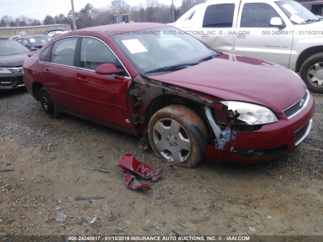 2G1WD58CX89138276 - 2008 CHEVROLET IMPALA SUPER SPORT RED photo 1