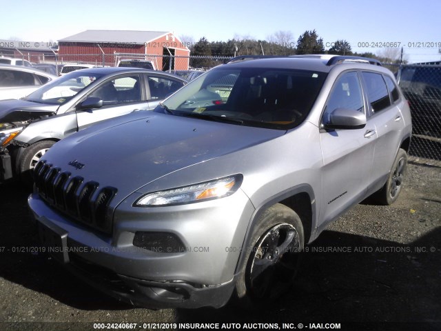 1C4PJLCB3GW114057 - 2016 JEEP CHEROKEE LATITUDE BLACK photo 2