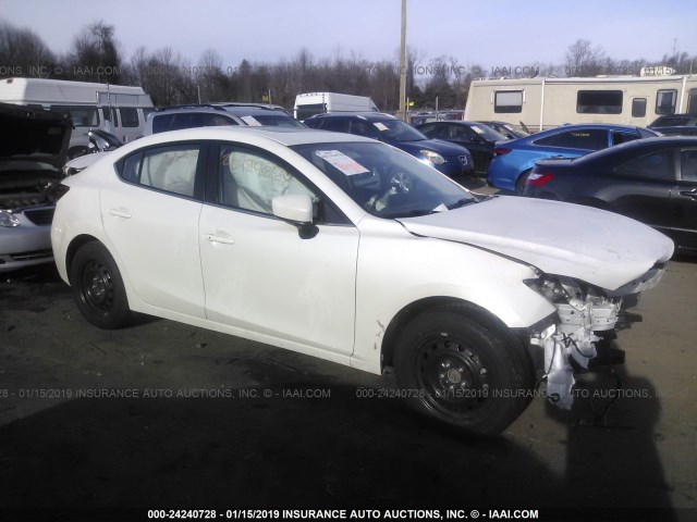 JM1BM1W39E1145964 - 2014 MAZDA 3 GRAND TOURING WHITE photo 1