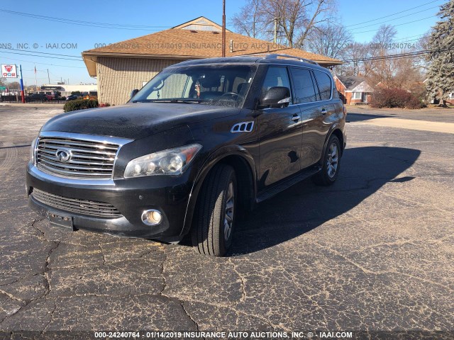 JN8AZ2NE3B9001432 - 2011 INFINITI QX56 BLACK photo 2