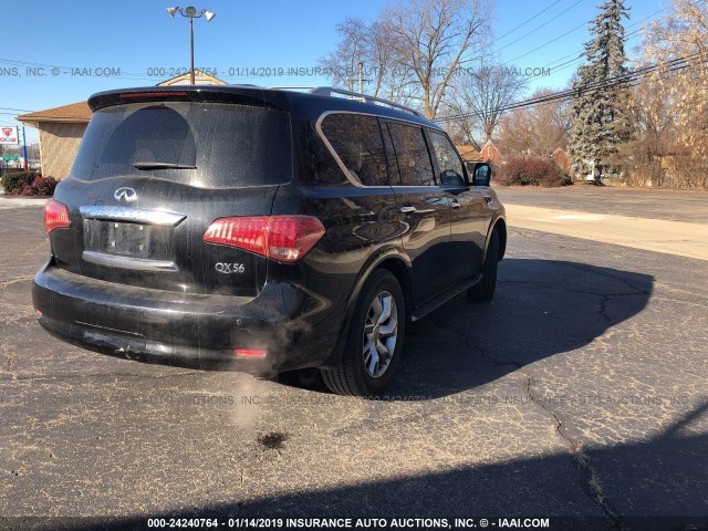 JN8AZ2NE3B9001432 - 2011 INFINITI QX56 BLACK photo 4