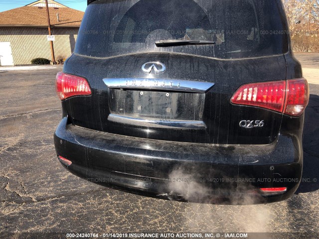 JN8AZ2NE3B9001432 - 2011 INFINITI QX56 BLACK photo 6