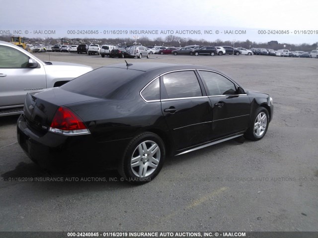 2G1WB5E35F1113212 - 2015 CHEVROLET IMPALA LIMITED LT BLACK photo 4