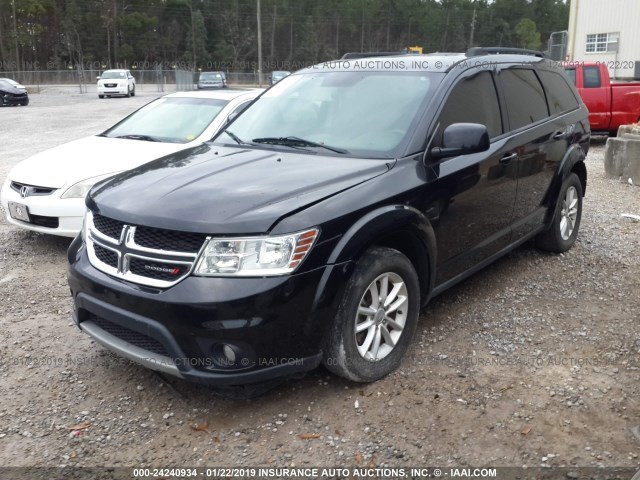 3C4PDCBG6DT555364 - 2013 DODGE JOURNEY SXT BLACK photo 2