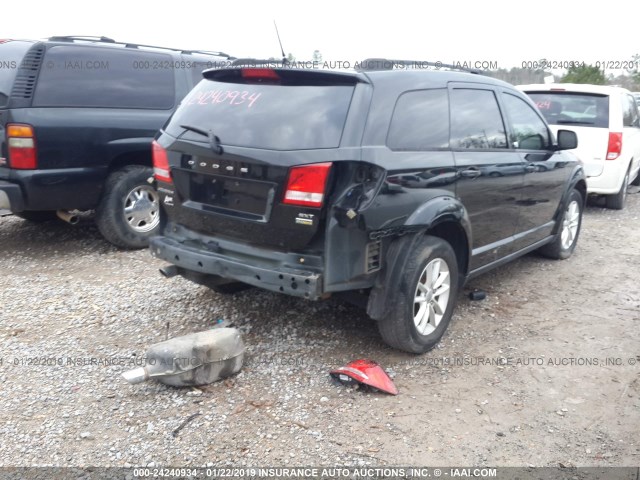 3C4PDCBG6DT555364 - 2013 DODGE JOURNEY SXT BLACK photo 4