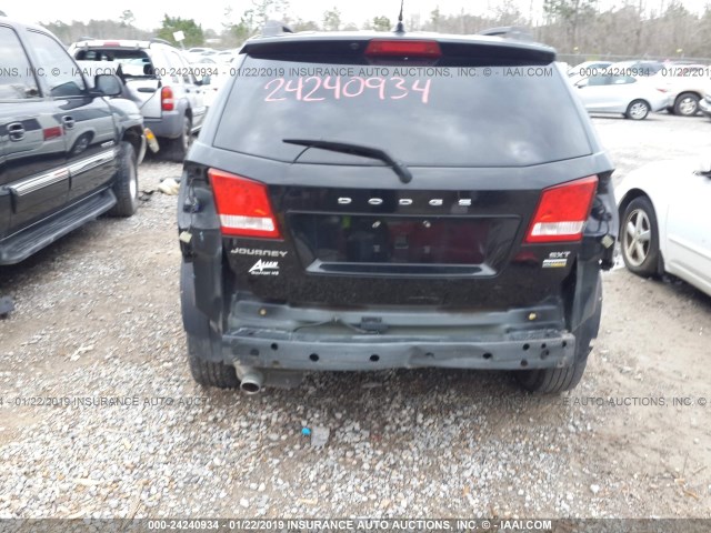 3C4PDCBG6DT555364 - 2013 DODGE JOURNEY SXT BLACK photo 6