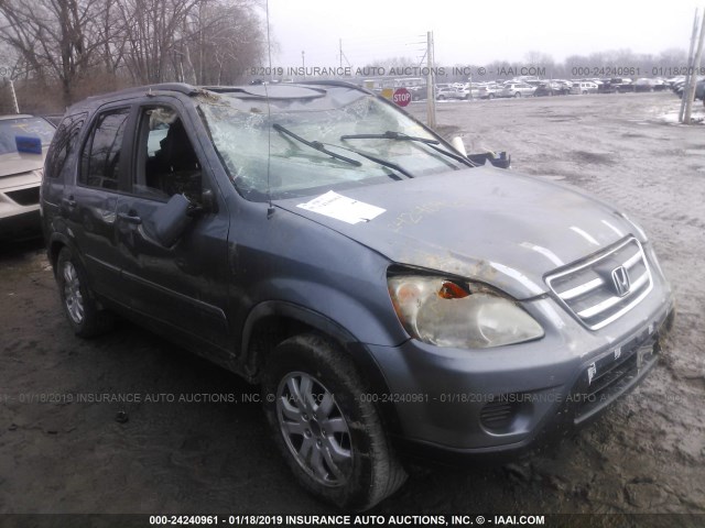 JHLRD78916C002132 - 2006 HONDA CR-V SE/EX BLUE photo 1