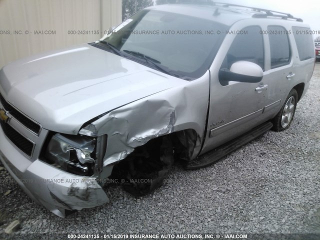 1GNSKBE00BR314390 - 2011 CHEVROLET TAHOE K1500 LT SILVER photo 6