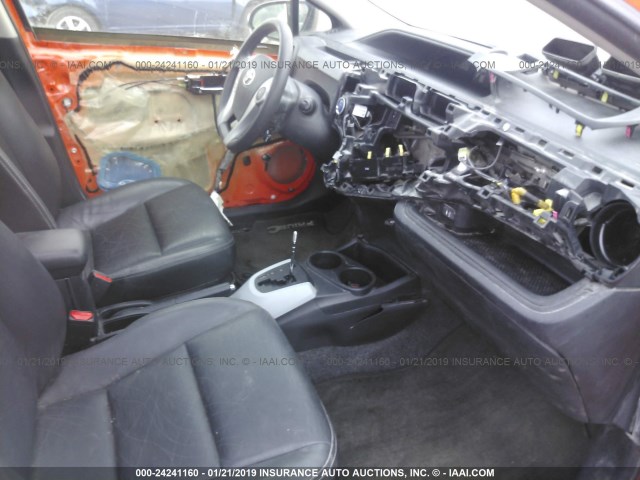 JTDKDTB39C1001135 - 2012 TOYOTA PRIUS C ORANGE photo 5