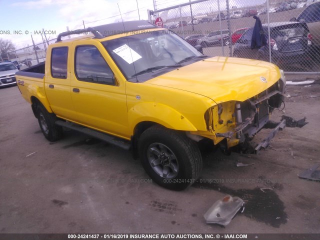 1N6ED27Y94C449406 - 2004 NISSAN FRONTIER CREW CAB XE V6 YELLOW photo 1