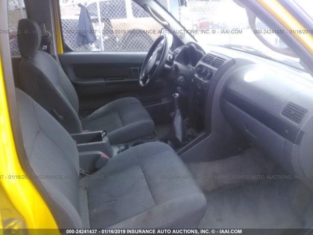 1N6ED27Y94C449406 - 2004 NISSAN FRONTIER CREW CAB XE V6 YELLOW photo 5