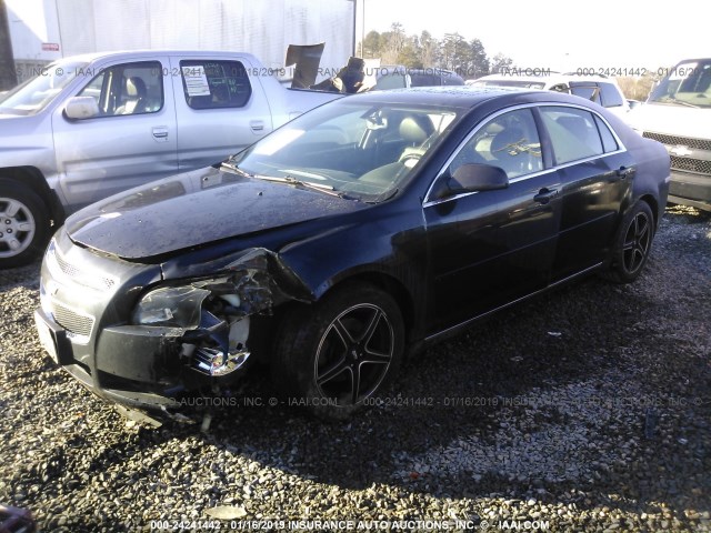 1G1ZD5E16BF221671 - 2011 CHEVROLET MALIBU 2LT BLACK photo 2