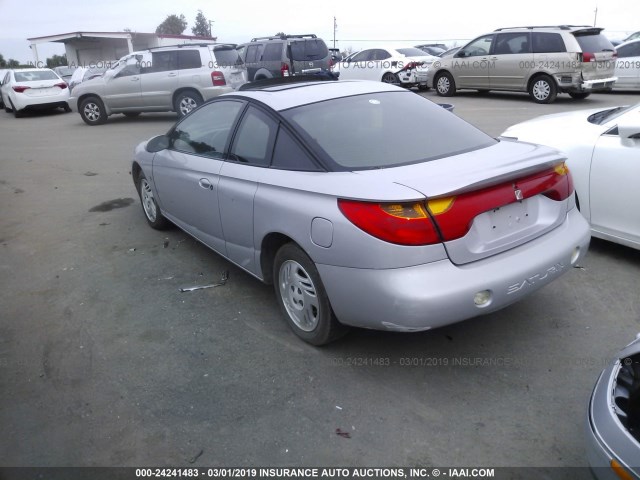 1G8ZR12761Z227519 - 2001 SATURN SC2 SILVER photo 3