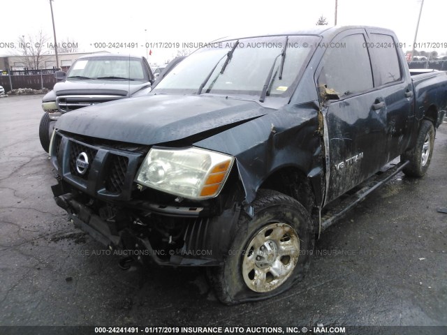 1N6AA07B67N202246 - 2007 NISSAN TITAN XE/SE/LE TEAL photo 6