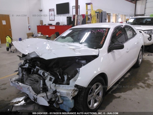 1G11A5SLXFF157118 - 2015 CHEVROLET MALIBU LS WHITE photo 2