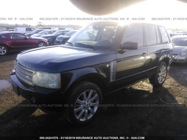 SALMF13456A212313 - 2006 LAND ROVER RANGE ROVER SUPERCHARGED BLACK photo 2