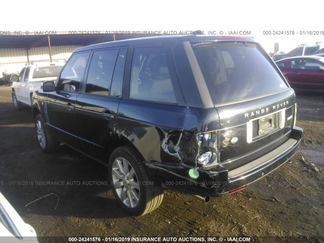 SALMF13456A212313 - 2006 LAND ROVER RANGE ROVER SUPERCHARGED BLACK photo 3