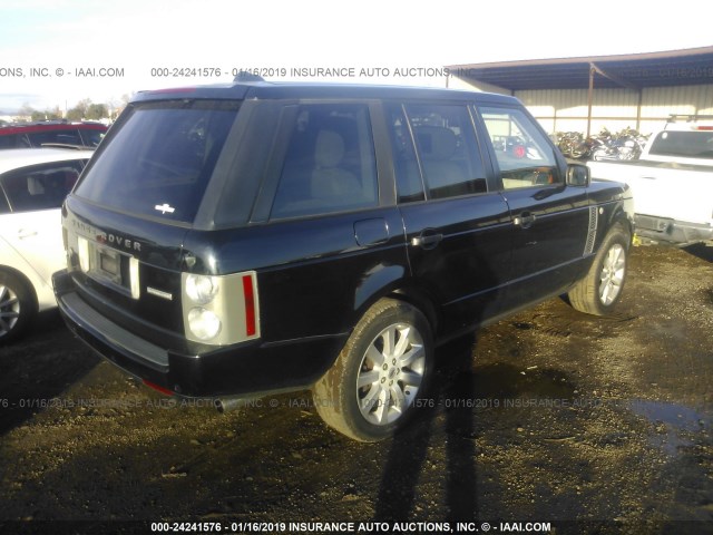 SALMF13456A212313 - 2006 LAND ROVER RANGE ROVER SUPERCHARGED BLACK photo 4