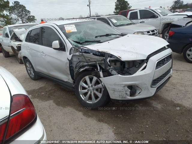 4A4AP3AU2DE006600 - 2013 MITSUBISHI OUTLANDER SPORT ES WHITE photo 1