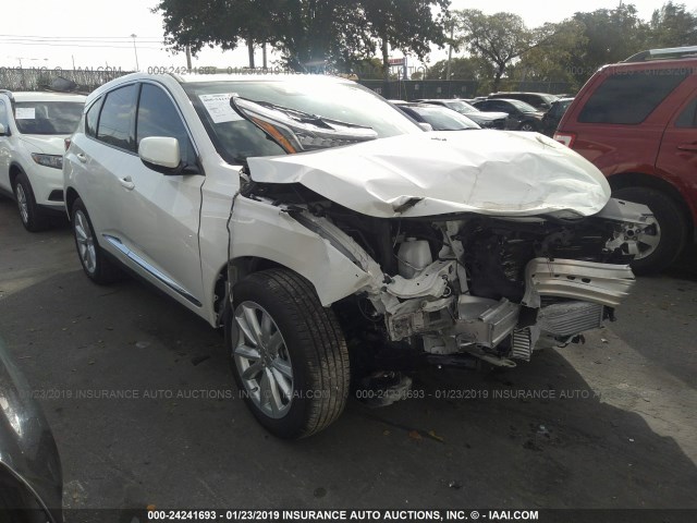 5J8TC1H32KL014896 - 2019 ACURA RDX WHITE photo 1