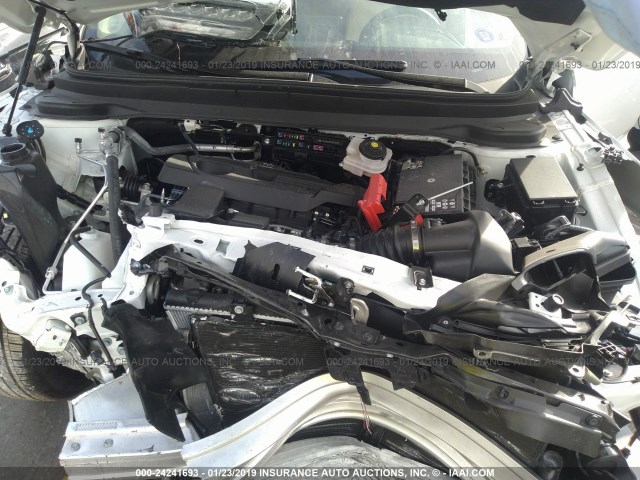 5J8TC1H32KL014896 - 2019 ACURA RDX WHITE photo 10