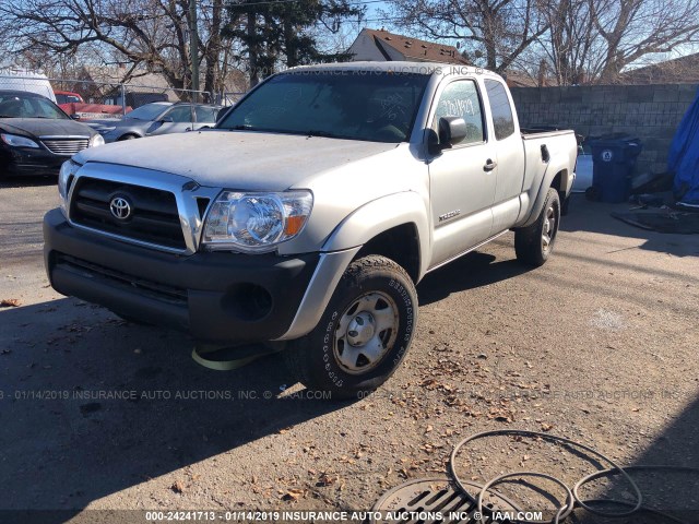 5TEUU42NX5Z139016 - 2005 TOYOTA TACOMA ACCESS CAB ვერცხლისფერი ფოტო 2