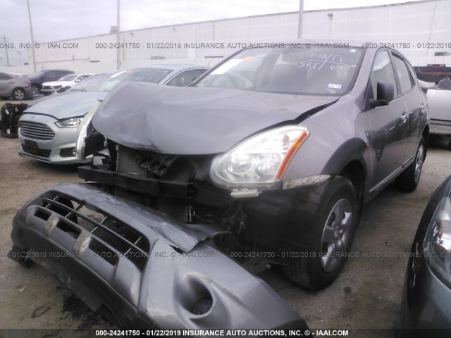 JN8AS5MT3DW043058 - 2013 NISSAN ROGUE S/SV GRAY photo 2