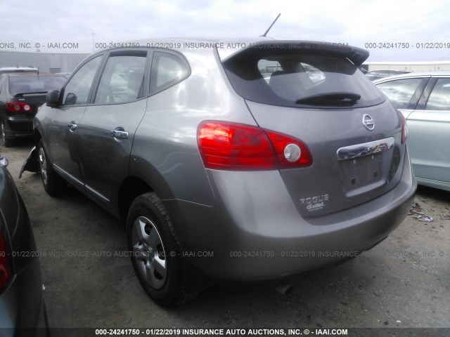 JN8AS5MT3DW043058 - 2013 NISSAN ROGUE S/SV GRAY photo 3