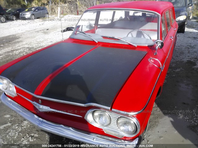 10735W234540 - 1961 CHEVROLET CORVAIR RED photo 6