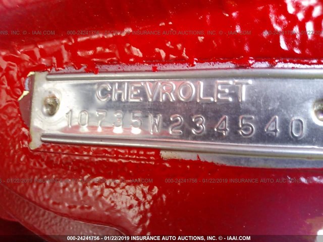 10735W234540 - 1961 CHEVROLET CORVAIR RED photo 9