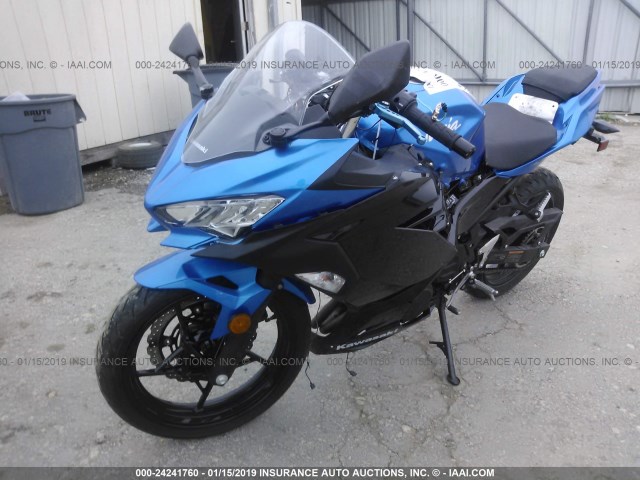 JKAEXKH12JDA02575 - 2018 KAWASAKI EX400 BLUE photo 2