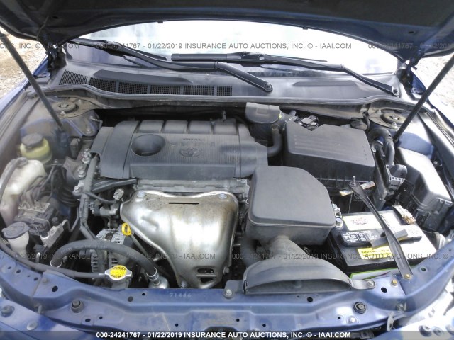 4T1BF3EK0BU628876 - 2011 TOYOTA CAMRY SE/LE/XLE 蓝色 照片 10