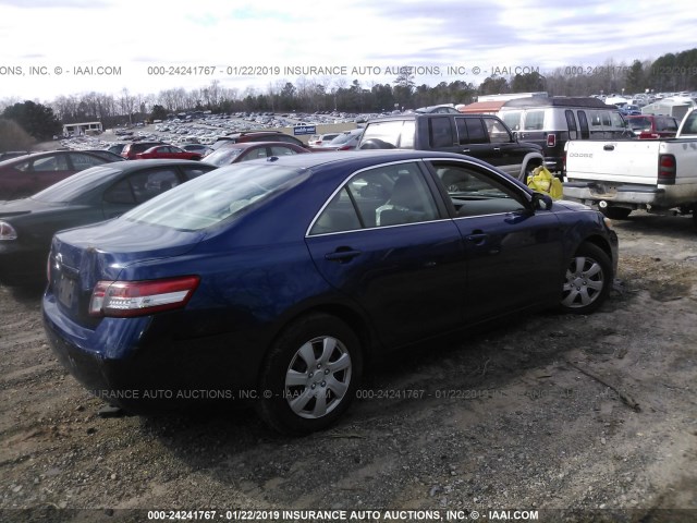 4T1BF3EK0BU628876 - 2011 TOYOTA CAMRY SE/LE/XLE 蓝色 照片 4