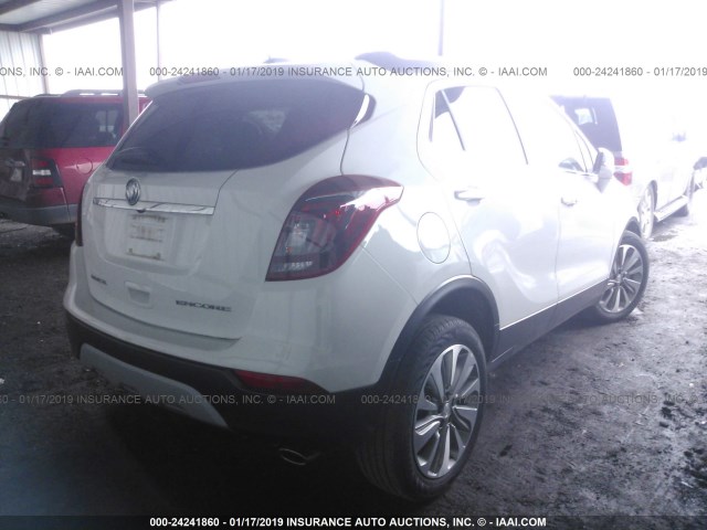 KL4CJASB2HB132234 - 2017 BUICK ENCORE PREFERRED WHITE photo 4