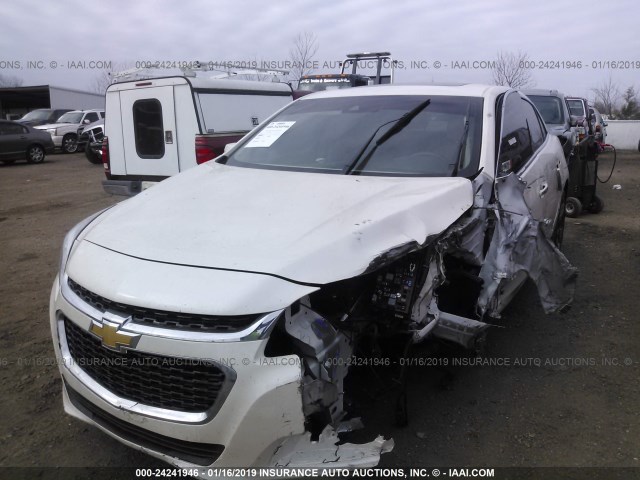 1G11J5SX0EF291461 - 2014 CHEVROLET MALIBU LTZ WHITE photo 2