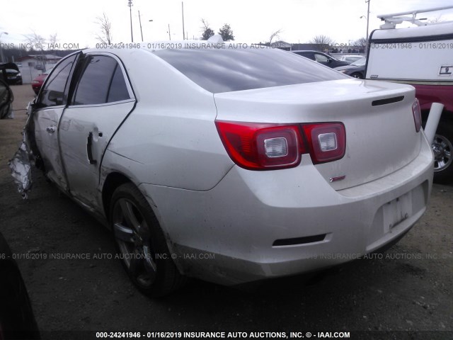 1G11J5SX0EF291461 - 2014 CHEVROLET MALIBU LTZ WHITE photo 3