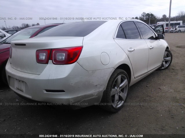 1G11J5SX0EF291461 - 2014 CHEVROLET MALIBU LTZ WHITE photo 4