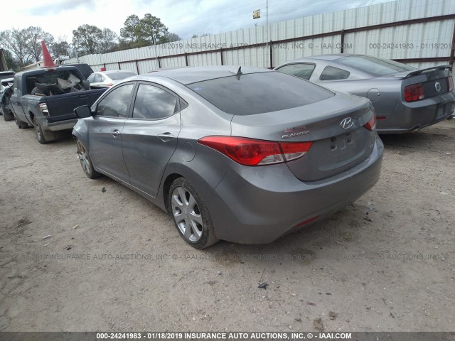 KMHDH4AE9BU084029 - 2011 HYUNDAI ELANTRA GLS/LIMITED GRAY photo 3