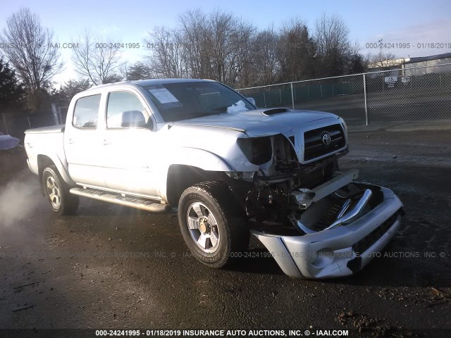 5TELU42N15Z068302 - 2005 TOYOTA TACOMA DOUBLE CAB 银色 照片 1