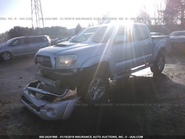 5TELU42N15Z068302 - 2005 TOYOTA TACOMA DOUBLE CAB 银色 照片 2