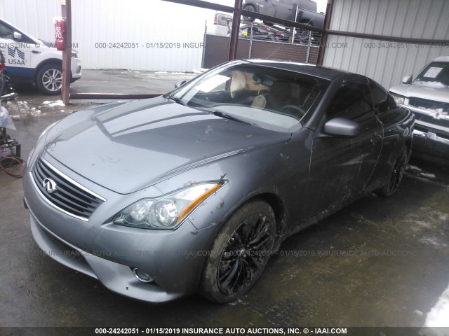 JN1CV6EL4CM473470 - 2012 INFINITI G37 GRAY photo 2