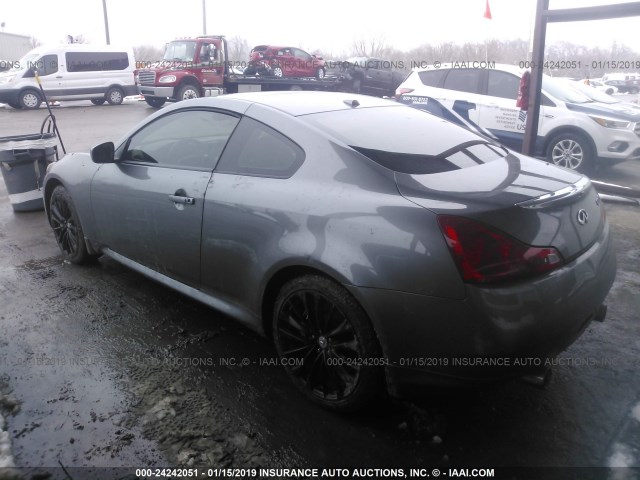 JN1CV6EL4CM473470 - 2012 INFINITI G37 GRAY photo 3