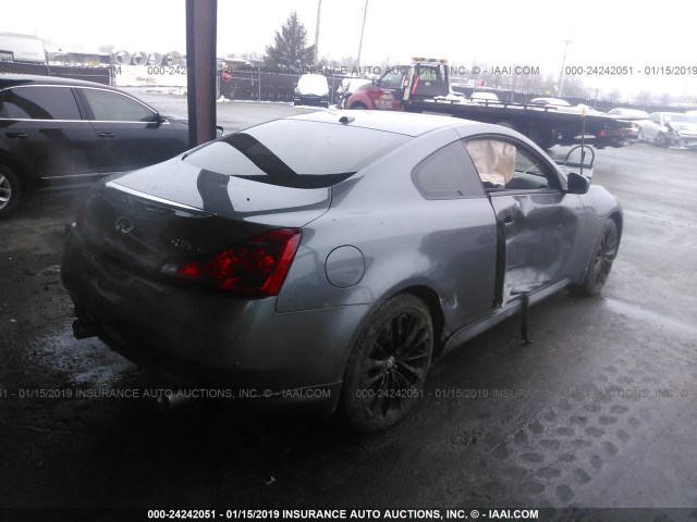 JN1CV6EL4CM473470 - 2012 INFINITI G37 GRAY photo 4