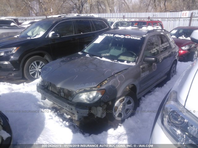 JF1GG68626G814386 - 2006 SUBARU IMPREZA OUTBACK SPORT/OUTBACK SPC SILVER photo 2