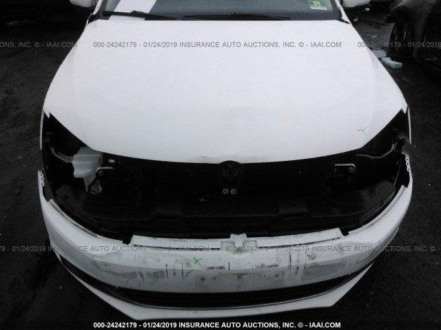 3VWLZ7AJ0BM035492 - 2011 VOLKSWAGEN JETTA SEL WHITE photo 6