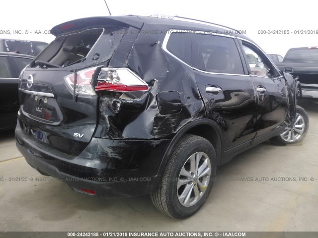 5N1AT2MT7GC895227 - 2016 NISSAN ROGUE S/SL/SV BLACK photo 4