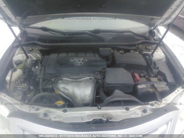 4T4BF3EK4AR046624 - 2010 TOYOTA CAMRY SE/LE/XLE 银色 照片 10