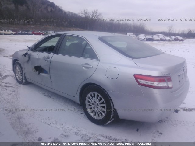 4T4BF3EK4AR046624 - 2010 TOYOTA CAMRY SE/LE/XLE 银色 照片 3