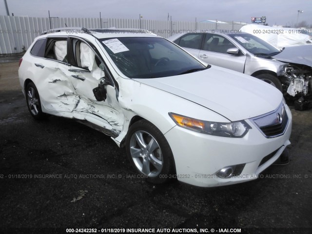 JH4CW2H68CC000331 - 2012 ACURA TSX TECH WHITE photo 1