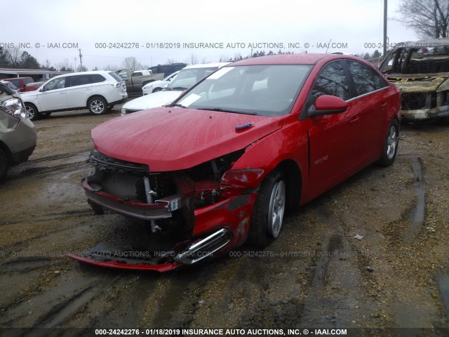 1G1PE5SB8G7224428 - 2016 CHEVROLET CRUZE LIMITED LT RED photo 2